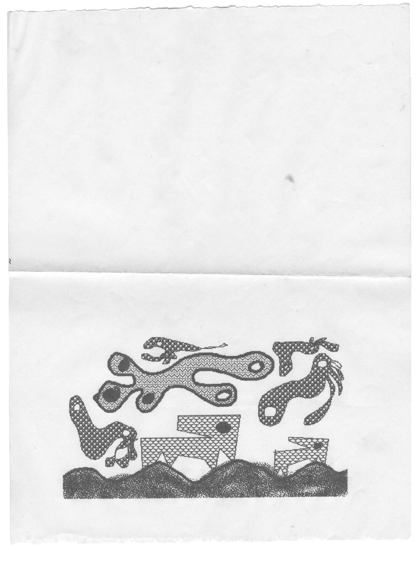 Claude Closky, ‘Untitled,’ 1984, computer drawing, 29,7 x 21 cm.